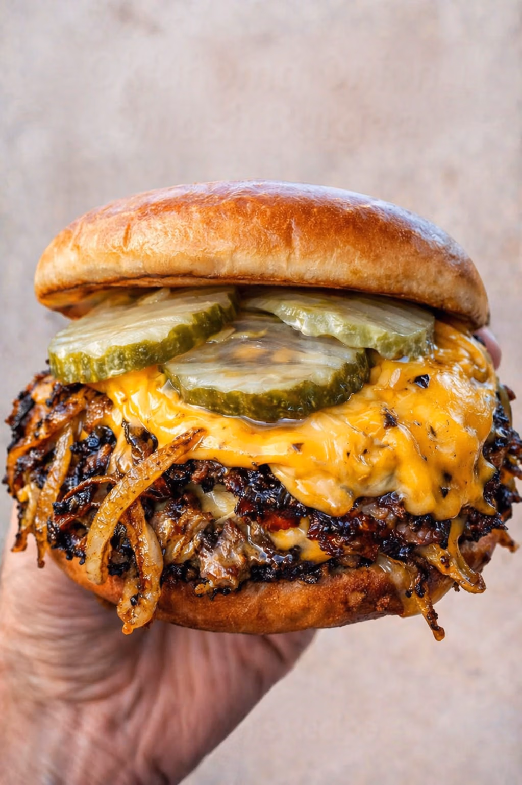 Oklahoma onion smash burger