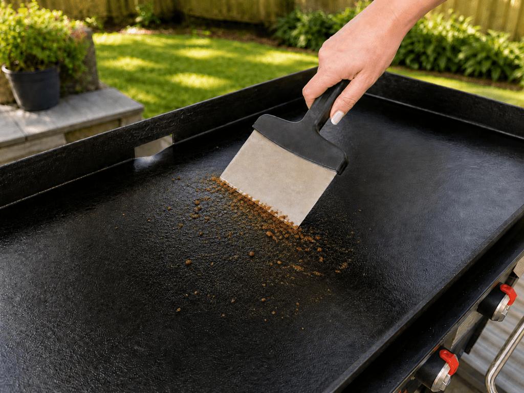 Scraping the Blackstone Griddle